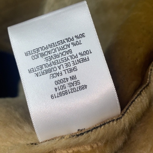 Faux Fur Vest Jaclyn Smith Plus Size XL Quilted Vest Zipped Brown Plush - Picture 8 of 9